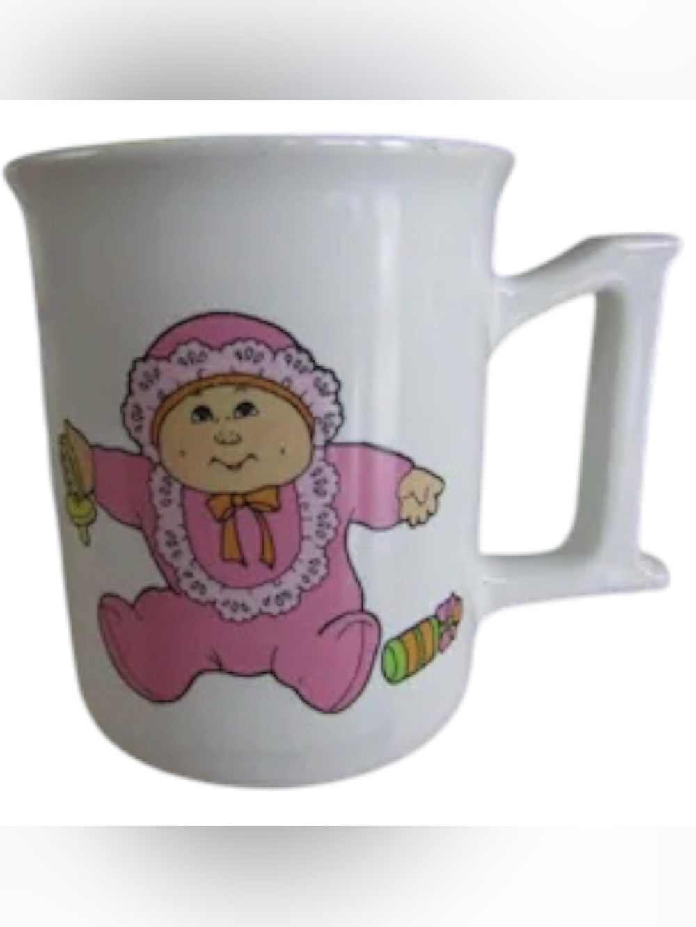 Vintage 1984 Cabbage Patch Kids Pink Baby Ceramic Mug | Edition Japan